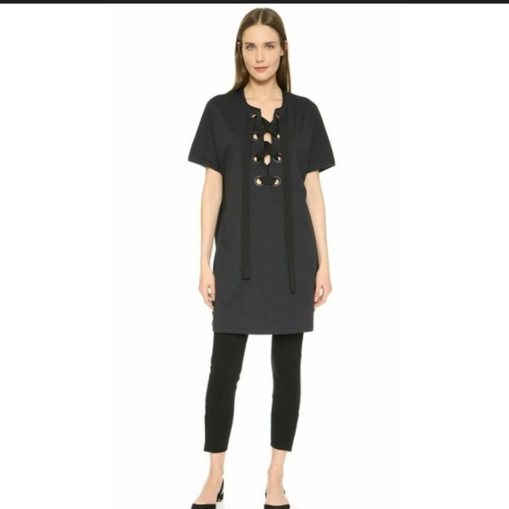 3.1 PHILLIP‎ LIM Lace Up Grommet Bohemian Mini Dress size Small